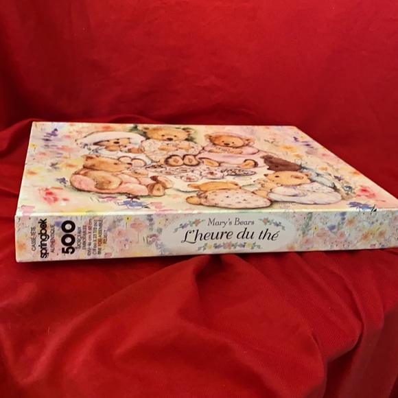 Hallmark Springbok 500-piece Puzzle🧩Retired “Mary’s🍭Bears🧸Tea🫖Party🍰Picnic” - Picture 6 of 10